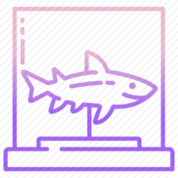 鲨鱼雕塑图标