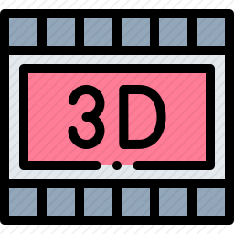 3D电影图标