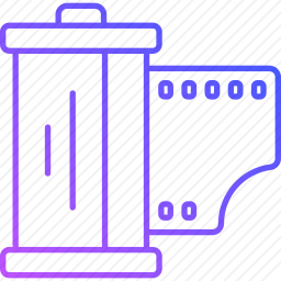 摄影胶片图标