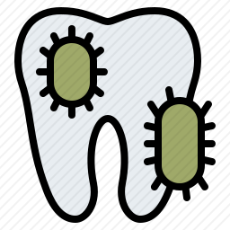 牙齿细菌图标