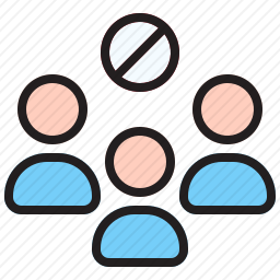 禁止社交图标