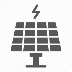 太阳能源面板图标