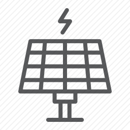 太阳能源面板图标