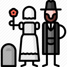 黑人婚礼图标
