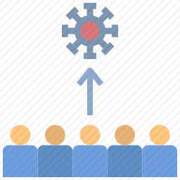 病毒传播图标