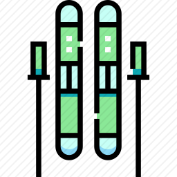 滑雪板图标