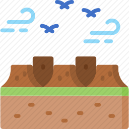 森林砍伐图标