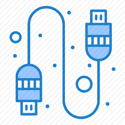 USB连接器图标