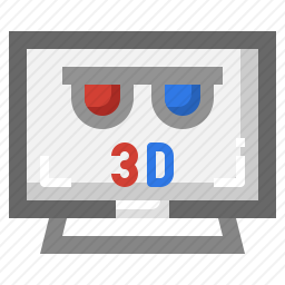 3D电影图标