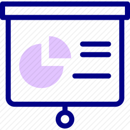 图表演示图标