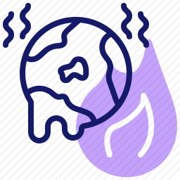 全球变暖图标
