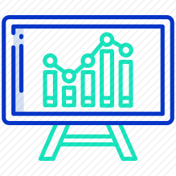 图表演示图标