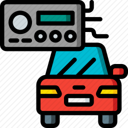 汽车收音机图标