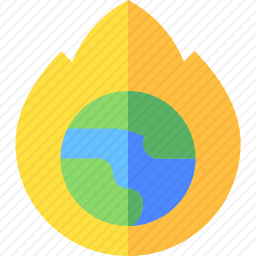 全球变暖图标