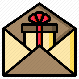 礼物邮件图标