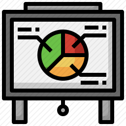 图表演示图标