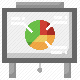 图表演示图标