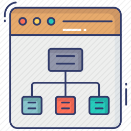 网页流程图图标