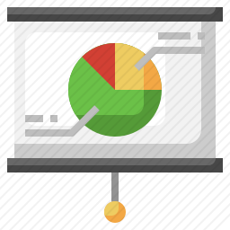 图表演示图标