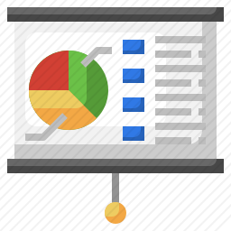 图表演示图标