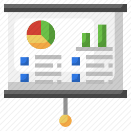 图表演示图标