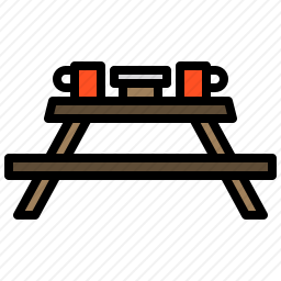野营桌图标