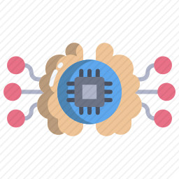 大脑芯片图标