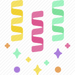 五彩纸屑图标