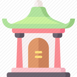 亚洲寺庙图标