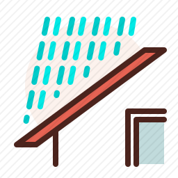 下雨房子图标