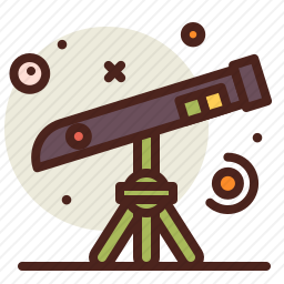 天文望远镜图标