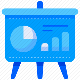 图表演示图标