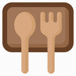 木制餐具图标