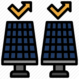 太阳能电池板图标