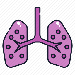 <em>感染</em>的肺图标