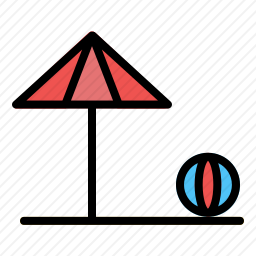 遮阳伞图标