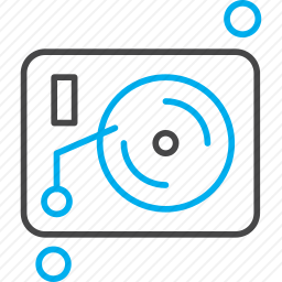 黑胶唱机图标