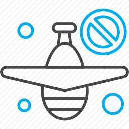禁止飞行图标