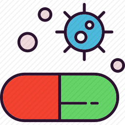病毒胶囊图标