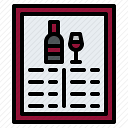 葡萄酒菜单图标