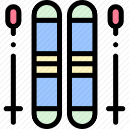 滑雪板图标