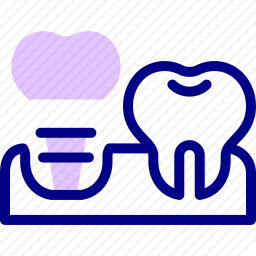 牙种植体图标