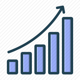 利润增长图标