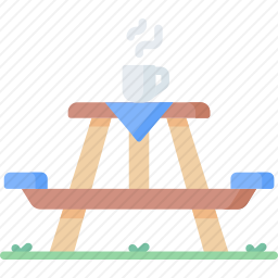 野营桌图标