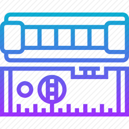水平尺图标