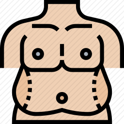 腹部图标