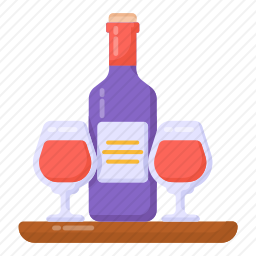 葡萄酒饮料图标
