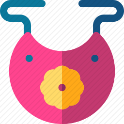 婴儿围兜图标