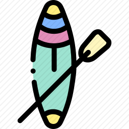 划桨冲浪图标
