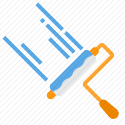 油漆滚筒图标
